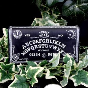 Spirit Board Embossed Purse Ouija Wallet Black 18.5cm