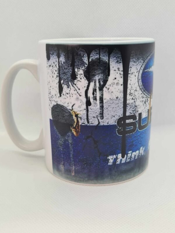 Subaru Distressed Paint Design Mug - Image 3