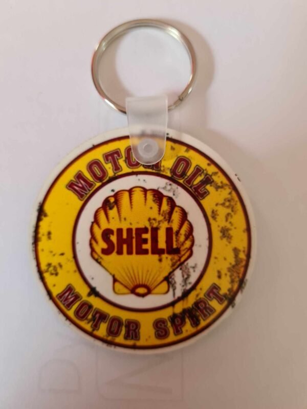Motor Oil Shell Keyring