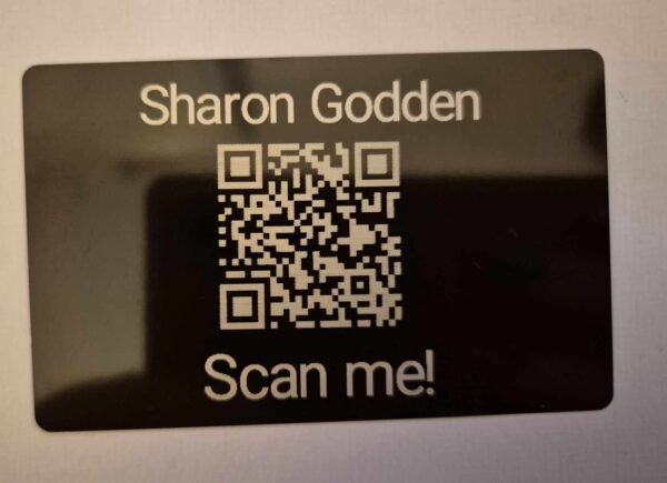 Black Aluminium  Business Card x 10 - Image 2