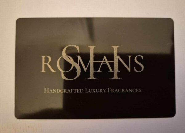 Black Aluminium  Business Card x 10