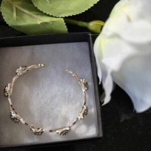 Sliver Bangle Roses