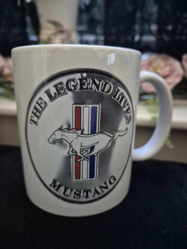 Mustang Two Logo Mug 11oz - Image 2