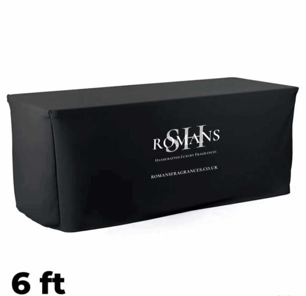 Luxary Table Cloth for 6ft Standard Table Black