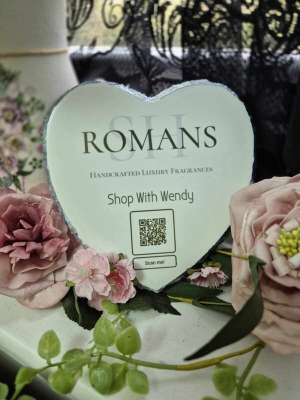 Slate Heart Plaque (Personalised)