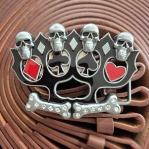 Skull & Card Look Buckle