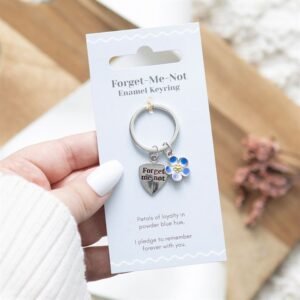 Forget-Me-Not Flower Keyring I'm New