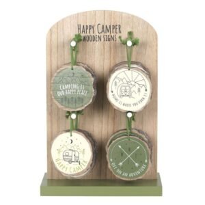 Camper Wood Slice Signs