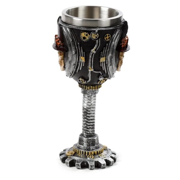 Decorative Goblet - Steampunk Skull - Image 2
