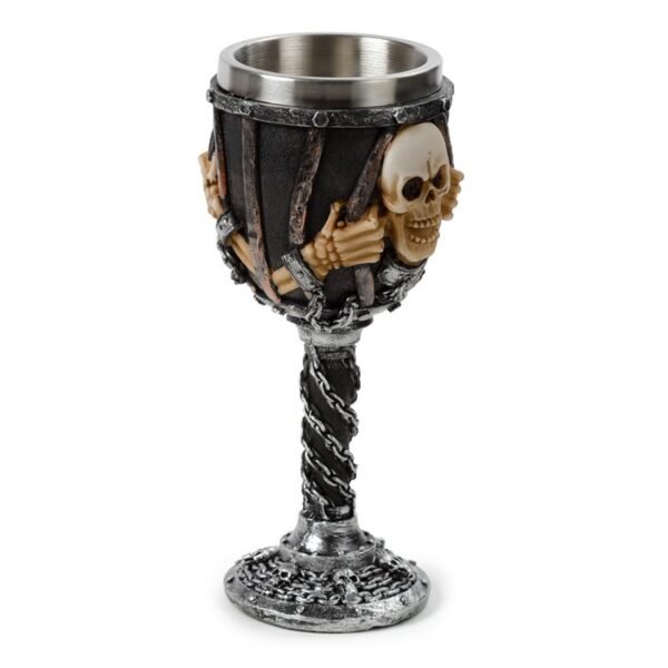 Decorative Goblet - Skull in Chains - Image 2