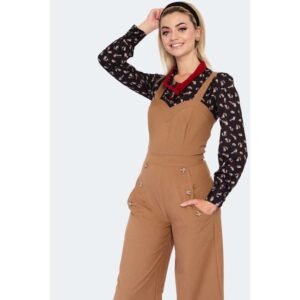 Brown Wide Leg Jumpsuit