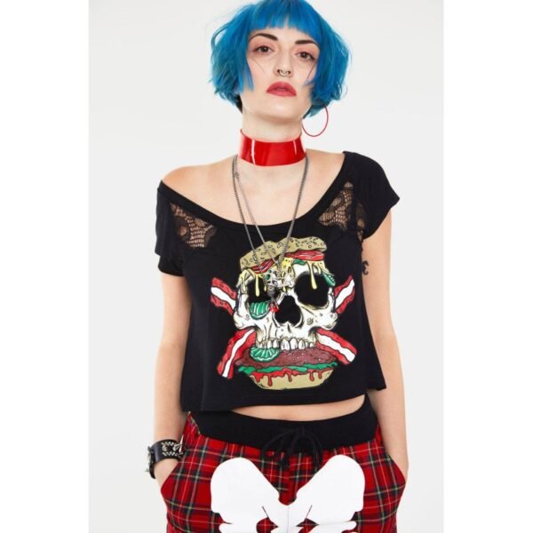 Zombie Burger Lace Panel Top